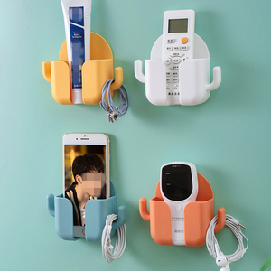 Boîte de rangement murale pour télécommande, support de charge pour téléphone portable - Product Image 1