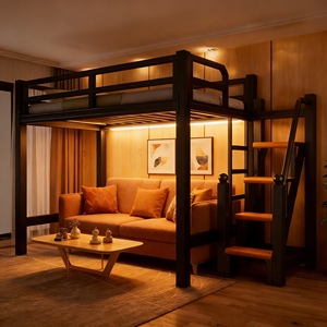 Lit superposé avec rangement, design moderne, escalier pour <span class=keywords><strong>auberge</strong></span>, chambre d'adultes, maison, école, appartement, dortoir, meubles de chambre à coucher - Product Image 4