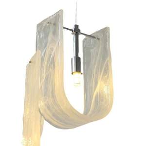 Lámpara Colgante Moderna en Forma de U de Cristal Artístico para Vestíbulos de Hoteles, Oficinas de Ventas, Recepción, Modelo HM-LK-9965, Decoración para Sala de Estar - Product Image 6