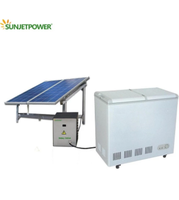 Appareils uniques hors réseau 300l énergie solaire 12V/24V DC congélateur poitrine réfrigérateur congélateur Portable
