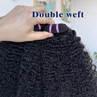 Pedido al por mayor en línea de extensiones de cabello humano virgen vietnamita Afro rizado, mechones de cabello de un solo donante, extensiones onduladas naturales con puntas gruesas
