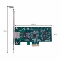 Tarjeta de red Gigabit PCI-E1X RJ45 para gráficos de computadora, puerto de alta velocidad de 1000m, YB3515 en stock, transferencia de control maestro