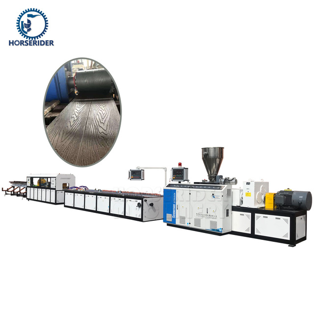 Horserider Automatic Twin Screw WPC Construction Door Panel and Profile Production Line Making Machine Competitive Price