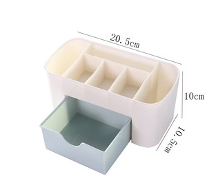 Petite boîte de rangement cosmétique moderne en plastique avec plusieurs compartiments, en PP, pour maquillage, salle de bain, armoire, <span class=keywords><strong>bijoux</strong></span> - Product Image 4