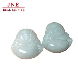 Mini sculpture de <span class=keywords><strong>Bouddha</strong></span> Maitreya de Feitsui du Myanmar, 19 * 20 mm, pendentifs pour enfants, accessoires <span class=keywords><strong>émeraude</strong></span>, vente en gros - Product Image 5