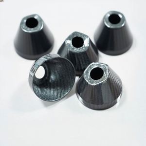 Protection d'amortisseur conique en fibre de carbone brillante SHENYU pour moto - Product Image 1