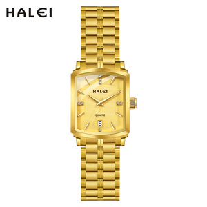 Envío Directo HALEI Nuevo Reloj de Cuarzo Original para Mujer, Resistente al Agua 3BAR, Correa de Acero Inoxidable, Elegante, Venta al por Mayor - Product Image 5