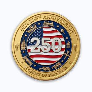 Monedas Conmemorativas del Día Nacional de América, Tema Libertad, Moneda Conmemorativa del Semicentenario de EE. UU., Soluciones Personalizadas de Fábrica para Venta al Por Mayor - Product Image 2