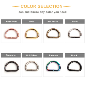 Grosir Aksesori Logam Harness Tali Perangkat Keras Kerah Anjing Cincin D Logam Campuran Seng Tahan Karat Mawar Emas Kualitas Tinggi 10 Hari - Product Image 2