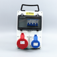 Boîte de distribution d'alimentation industrielle étanche OEM ABS avec prises multiples intégrées