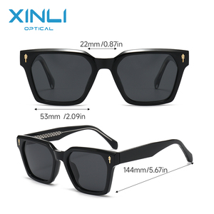 2026 New Trendy Acetate <b>Square</b> <b>Sunglasses</b> TR90 <b>Frame</b> Polarized UV400 Shades Custom Logo for Men Women Unisex Travel Fishing - Product Image 5