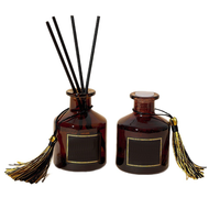 Diffuseur à roseaux en verre, flacon d'arôme vide, pot de parfum 50ml 100ml 150ml, logo personnalisé, transparent, luxe, décoration maison, bureau, hôtel, cadeau