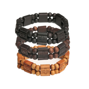 Bracelet en <span class=keywords><strong>bois</strong></span> massif avec élastique pour l'exportation, disponible en plusieurs couleurs - Product Image 5