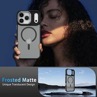 Coque de téléphone magnétique de luxe antichoc transparente mate en TPU souple et PC rigide pour iPhone 17 Pro Max 16 Pro 15 Plus 14 13 12 11