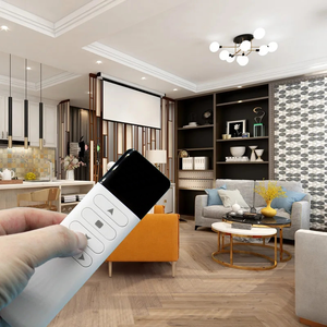 Télécommande universelle conçue pour la maison intelligente avec puce d'apprentissage du code, corps robuste en ABS et support de fixation inclus - Product Image 5