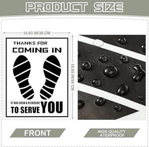 <span class=keywords><strong>Frienda</strong></span> 500 Piezas de Tapetes de Papel Impermeables para Auto, Cubiertas Desechables de Plástico para Pies (Blancas, 20*15 Pulgadas) - Product Image 2