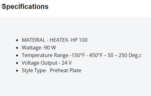 Preheating Hot <b>Plate</b> 100 X 100MM With Precision Temperature Control Durable Heating <b>Surface</b> And Reliable Performance - Product Image 2