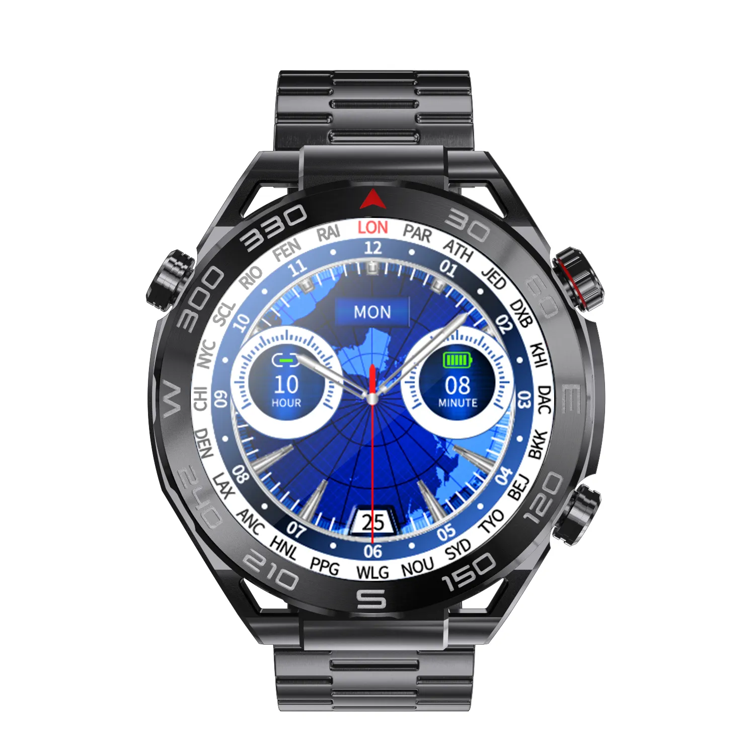ZORDAI ZD5 Ultra Mate Smartwatch für Geschäfts leute 1,5 Zoll 3 Tasten ZD5 UM Luxus Edelstahl Gold Uhr Smart Sport uhr