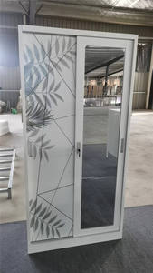 Nuovo Arrivo: Armadio Moderno in Acciaio Stampato con Ante Multiple, Specchio e Spazio di Archiviazione per Camera da Letto/Appartamento - Mobili Domestici Durevoli - Product Image 6