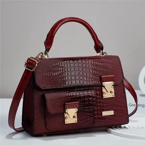 Groothandel Vrouwen Tassen Mode Trend Hoogwaardige Vrouwen Stone Patroon Handtassen Tote Tas Met Metalen Gesp Voor Reizen