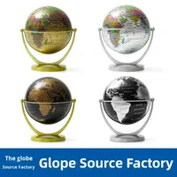Vente directe d'usine, globe terrestre universel rotatif de 4,2 pouces, entièrement en plastique, haute définition, cadeau haut de gamme, globe terrestre en anglais