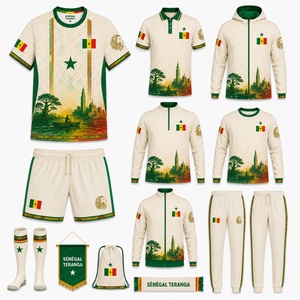 Camiseta <span class=keywords><strong>de</strong></span> Fútbol Infantil <span class=keywords><strong>de</strong></span> la Selección Nacional <span class=keywords><strong>de</strong></span> Senegal 2025-2026 2027 <span class=keywords><strong>de</strong></span> Dos Estrellas con el Logotipo - Product Image 2