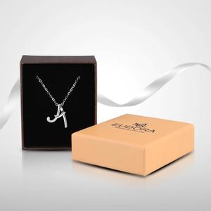 Venta al por mayor de moda de plata esterlina 925 inglés personalizado alfabeto inicial Cz carta colgante collar - Product Image 5