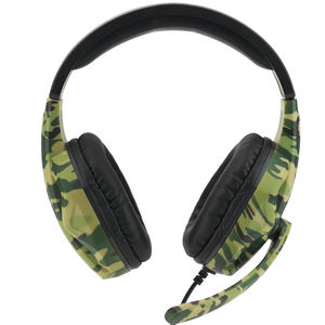 ชุดหูฟังสำหรับเล่นเกมแบบครอบหูพร้อมไมโครโฟนสีเขียวพรางตัวปลั๊ก3.5มม. สำหรับ PS5 PS4 Xbox สวิตช์หนึ่งชิ้นแล็ปท็อปไอแพดสมาร์ทโฟน - Product Image 2