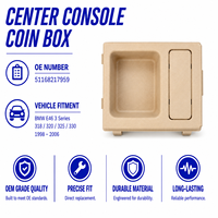 Compartiment à monnaie E46 51168217959 pour BMW E46 Série 3 318 320 325 330 1998-2006, beige, pièce de rechange intérieure