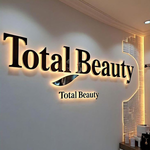 Panneau publicitaire extérieur personnalisé en 3D, logo, signalétique, plaque en métal acrylique, panneau lumineux rétroéclairé 3D, panneau LED pour la publicité - Product Image 3