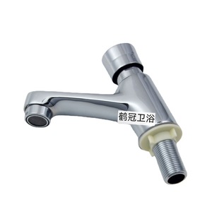 Válvula de Retardo para Lavabo, Cuerpo de Latón, Montaje en un Solo Orificio, Grifo Dosificador de Estilo Moderno - Product Image 2