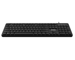新しい Jedel K38 チョコレートスリム有線 USB 2.0 プラグアンドプレイプラスチックメンブレンオフィスキーボードコンピュータデスクトップラップトップ用 - Product Image 1