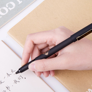 S109 Gel Pen 0.5mm Black Ink Exam Pen Office School Use Uv Printing Plastic Body - Product Image 3