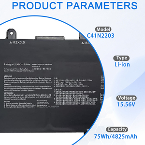 Asus Rog akış X13 için C41N2203 Laptop pil değiştirme GV302XI-CS96 GV302XA serisi 15.56V 4825mAh 0B200-04290000 ROG akış X13 - Product Image 2