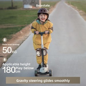 Trottinette 3 en 1 <span class=keywords><strong>pour</strong></span> enfants, pliable, trotteur <span class=keywords><strong>pour</strong></span> tout-petits de 1 à 6 ans, jouet d'équilibre <span class=keywords><strong>pour</strong></span> bébé, aide parentale - Product Image 3