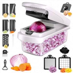 15pcs in 1 Multi-functional Fruit & <b>Vegetable</b> Tools Manual Onion Slicer Veggie Slicer Food & <b>Vegetable</b> <b>Chopper</b> - Product Image 1