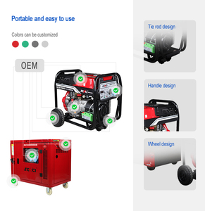 Senci nhà máy điện 10 KVA im lặng Máy phát điện diesel 110V 220V 60Hz monophase 3000rpm 3600rpm với ATS Hộp 4 bánh xe dễ dàng để di chuyển - Product Image 5