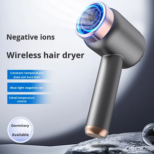 Secador <span class=keywords><strong>de</strong></span> Pelo Inalámbrico Recargable, Portátil, Sin Enchufe, para Uso en Dormitorios, con Iones Negativos, Secador <span class=keywords><strong>de</strong></span> Pelo con Aire Frío y Caliente - Product Image 2