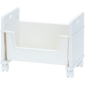 Storage Cart Plastic Movable Under Desk Organizer Rectangle One Layer Easy Cleaning Office Use - Product Image 1