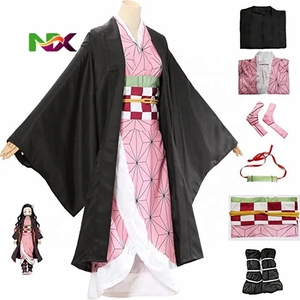 Vente flash Anime Demon Slayer: Kimetsu No Yaiba Tanjirou Kamado <span class=keywords><strong>Nezuko</strong></span> Costumes de cosplay <span class=keywords><strong>Kimono</strong></span> pour femmes et hommes - Product Image 3