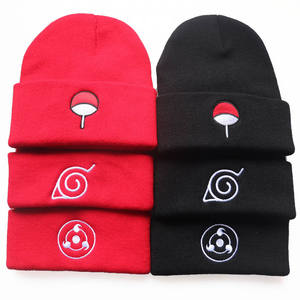 Gorros informales de Anime con logotipo de Akatsukied de 14 estilos para hombres y mujeres, gorro de invierno tejido con nubes rojas, gorros de hip-hop, gorro Unisex - Product Image 2