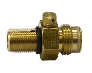Vanne CO2 à gaz haute pression de qualité alimentaire Vanne à goupille de bouteille en aluminium Adaptateur de recharge Machine à soda | Filetage standard CGA 1800psi - Product Image 1