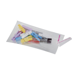 Sacs en cellophane en polypropylène orienté (OPP) écologiques, recyclables, autocollants, transparents, de qualité garantie pour les épiceries - Product Image 1