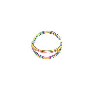 1pc 20G Moon <strong>Septum</strong> <strong>Nose</strong> Piercing With Women Man Clip Lip Helix Ear Cartilage Hoop Piercings Surgical Steel Hoop Moon <strong>Nose</strong> Ring