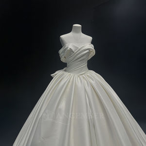 ชุดเจ้าสาวผ้าซาตินทรงระบายสำหรับ NT74ชุดราตรีนางเงือก/ทรัมเป็ตยาวประดับด้วยคริสตัลลายดอกไม้ทันสมัยสุดพิเศษ - Product Image 4