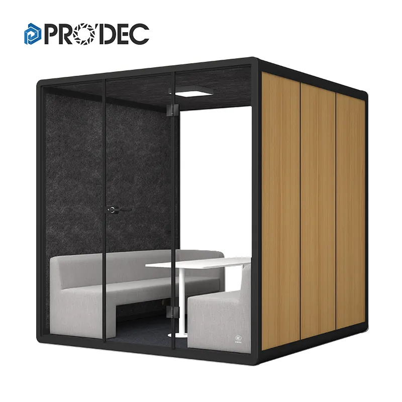 sound studio furniture company pod room portability offical indoor 4 person booth noise isolation cabin soundproof office pod