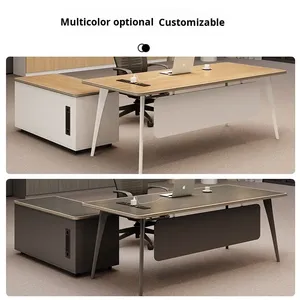 आसान स्थापना प्रबंधक कार्यालय डेस्क अच्छी गुणवत्ता और कम मूल्य कार्यकारी कार्यालय डेस्क लक्जरी बॉस टेबल - Product Image 4