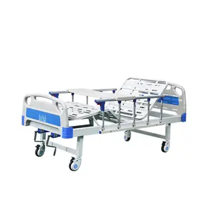 En ucuz fiyat kullanılan hastane yatakları manuel krank yatak 1/2/3 krank hasta yatağı satış için