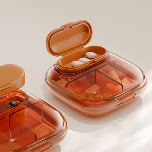 旅行用ピルボックス、Bpaフリー長方形形状プラスチック薬オーガナイザーボックス - Product Image 5