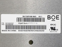 Module LCD de remplacement pour ordinateur portable BOE NV156FHM-N65 15,6 pouces 1920*1080 220 nits surface mate